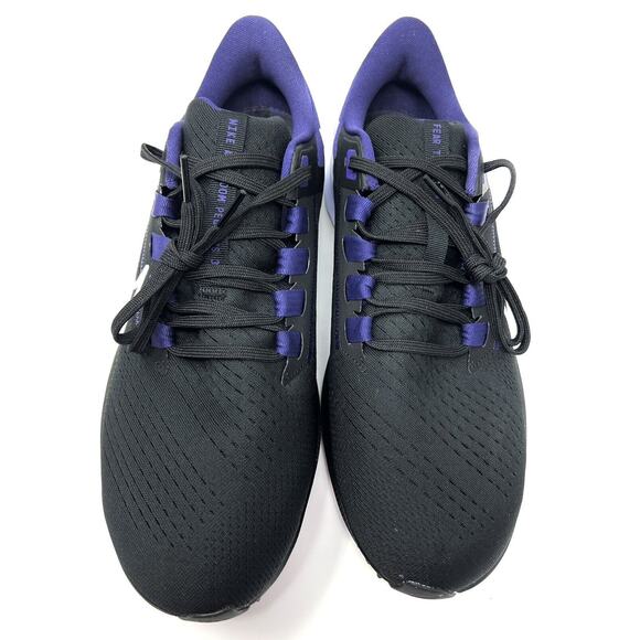 Nike TCU Horned Frogs Air Zoom Pegasus 38 Size 12 Running Shoe Blck DJ0855-001